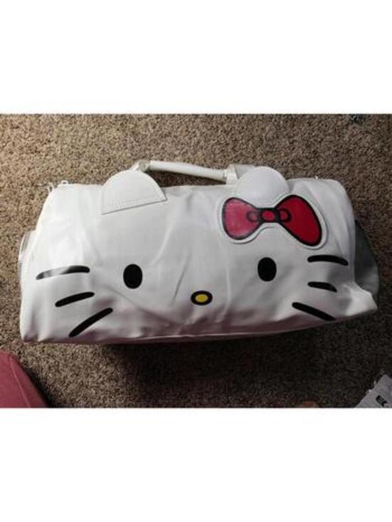 Sanrio Other - Hello Kitty White Duffle Bag with Red Bow